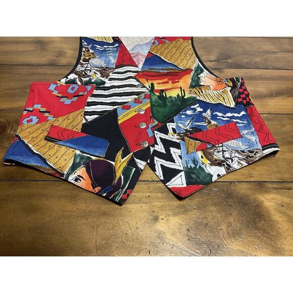 Vintage Circle T Cowboy Western Vest Size Large - Picture 6 of 13